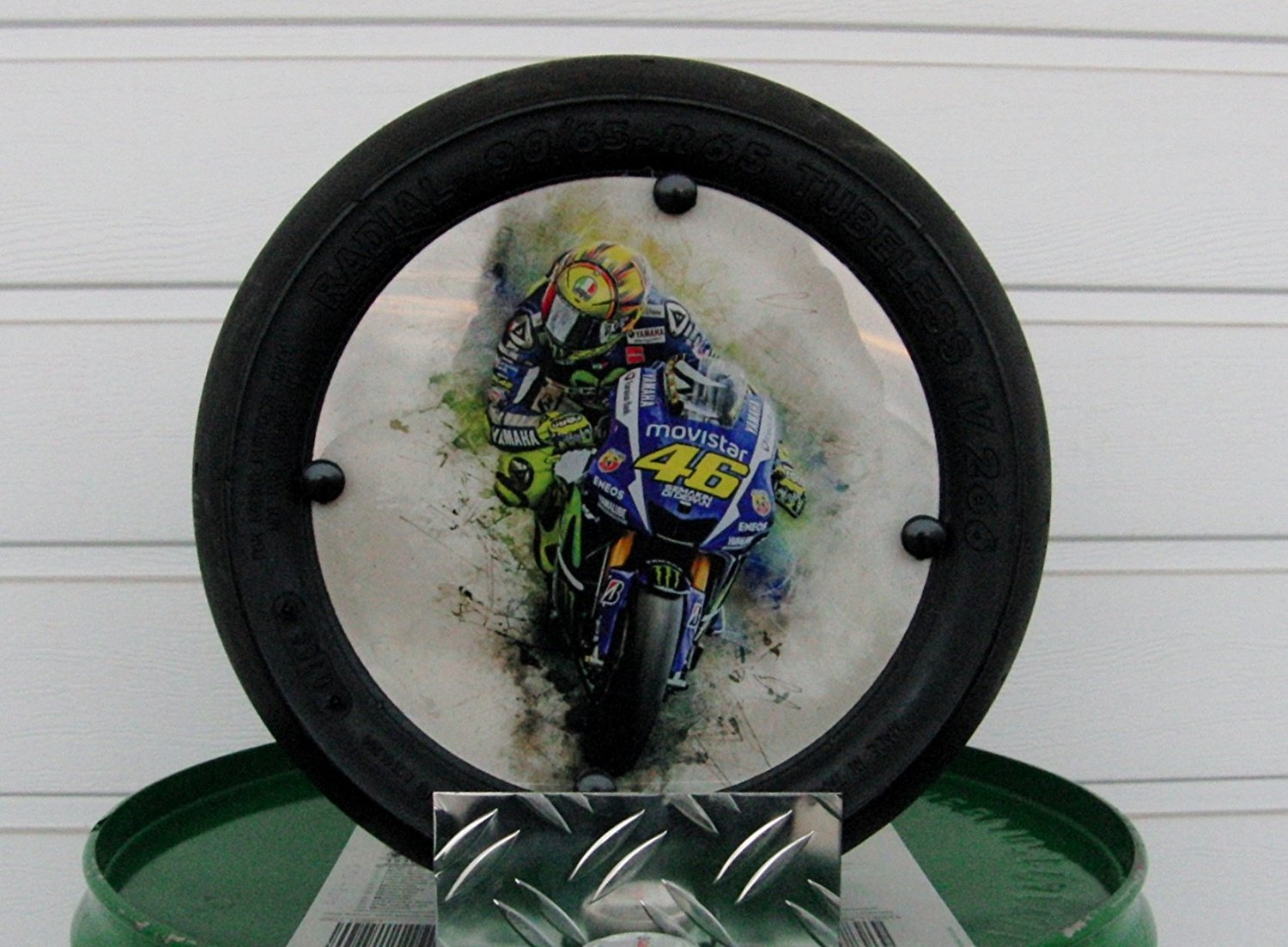 Valentino Rossi "Art" VR 46 Moto GP "Minislick" Deko