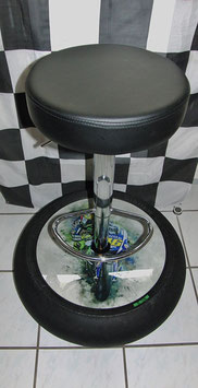 VR 46 Moto GP Racing-Desing Barhocker " Valentino Rossi "ART" mit Rennslick org. aus der SBK, GP....,