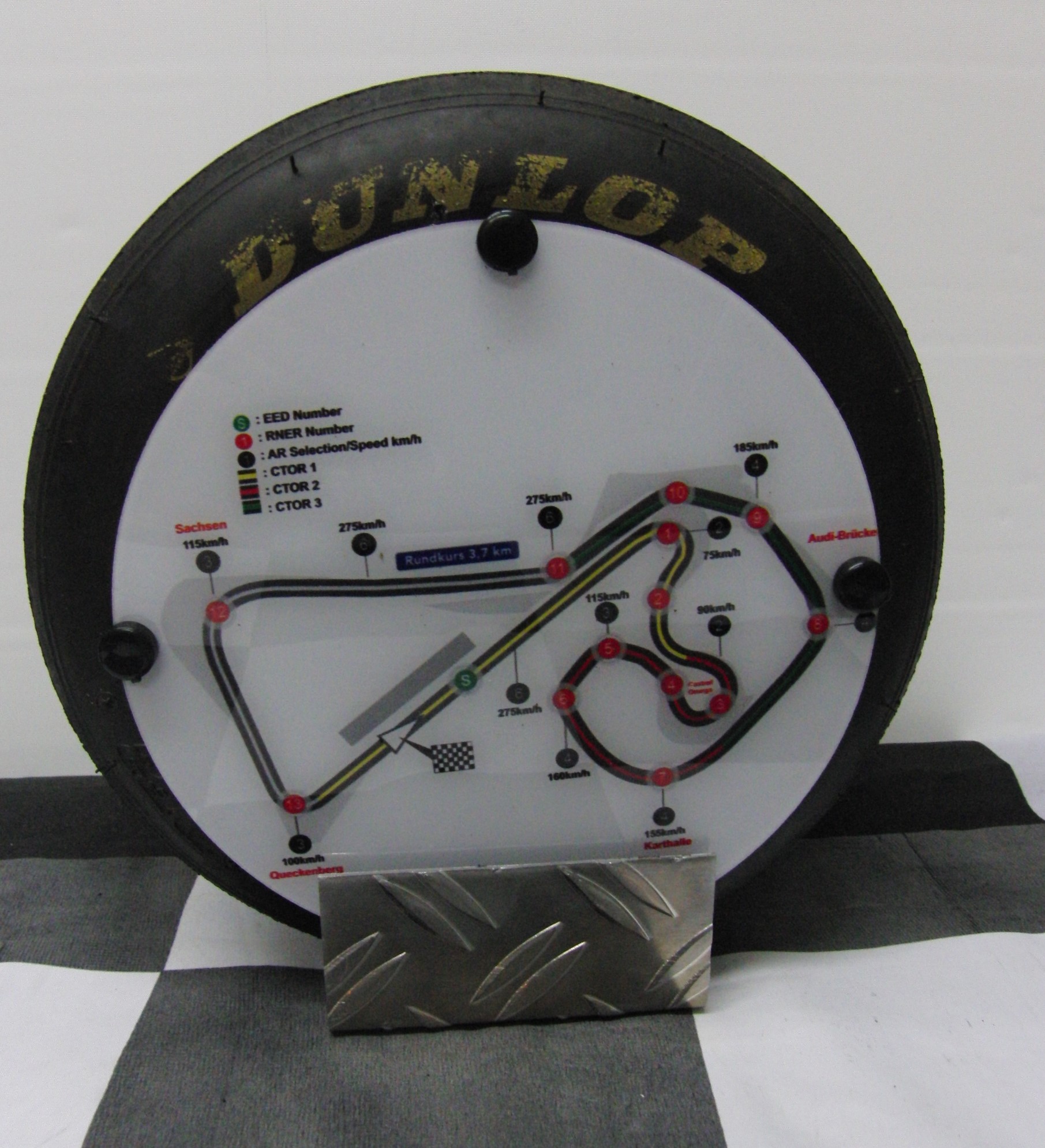 Sachsenring Rennstrecken Deko "Minislick"