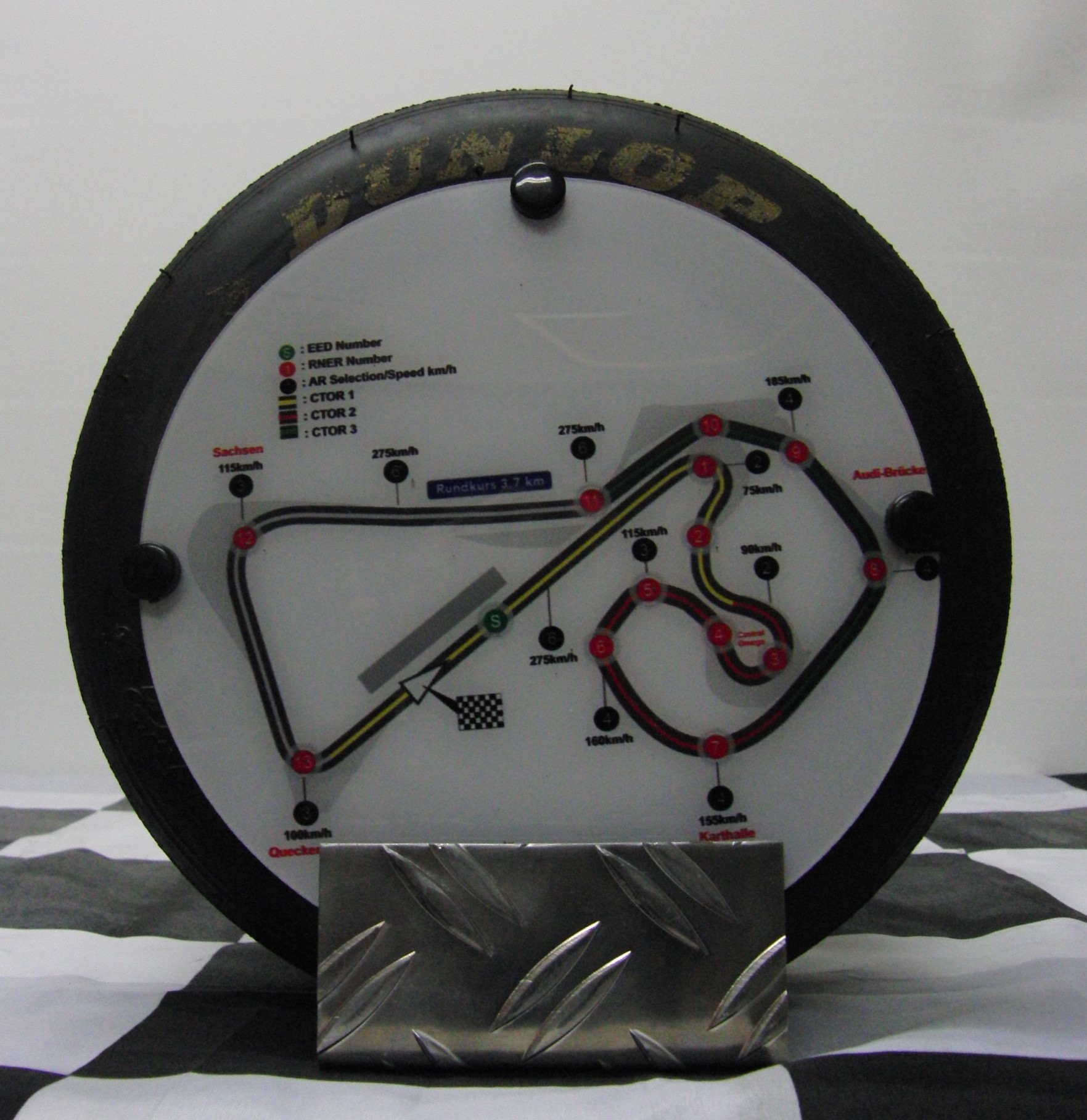 Sachsenring Rennstrecken Deko "Minislick"