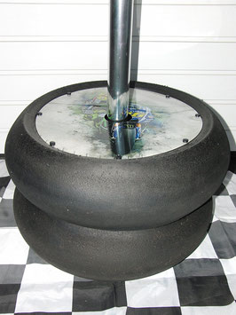 VR 46 Alu Stehtisch, Racing Bistrotisch, Valentino Rossi , ART, mit 2 Slicks org, aus der SBK, Moto GP,..