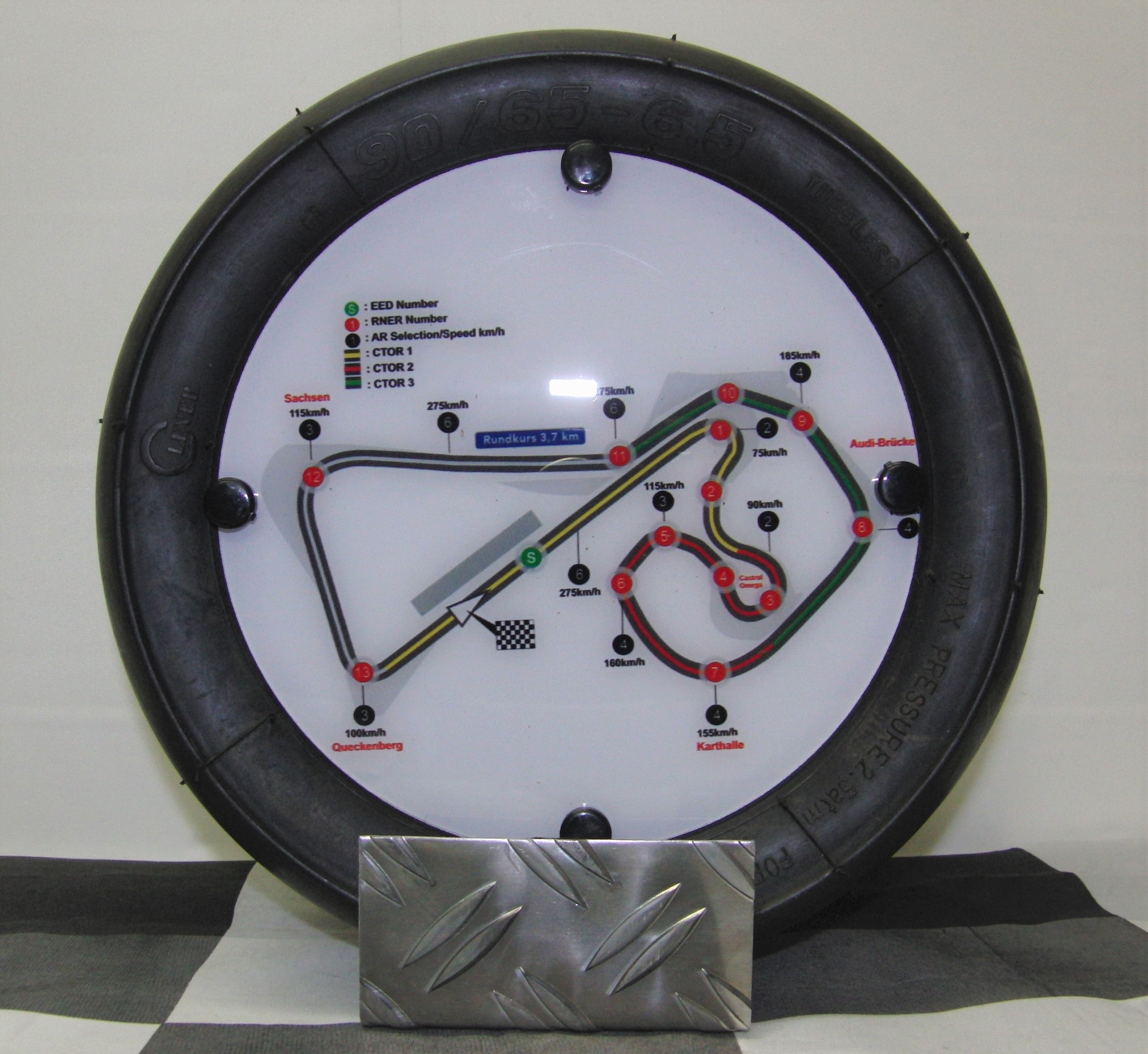 Sachsenring Rennstrecken Deko Moto GP "Minislick"