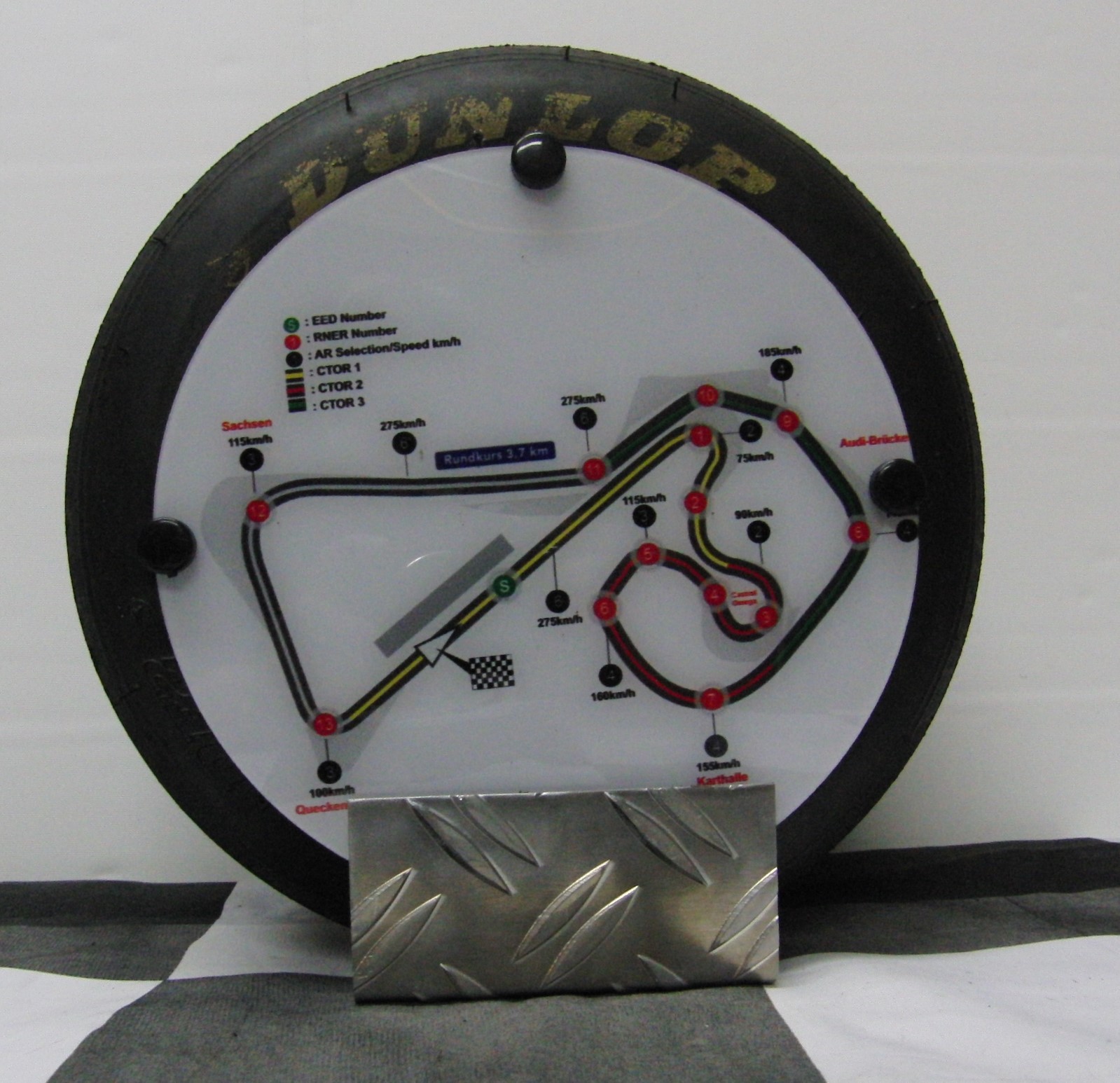 Sachsenring Rennstrecken Deko "Minislick"